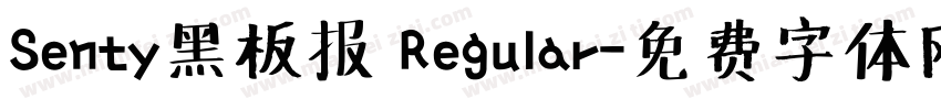Senty黑板报 Regular字体转换